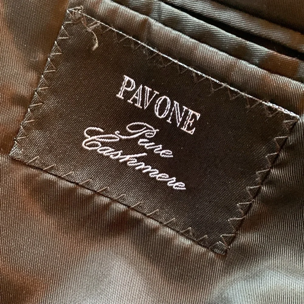 Pavone sz 44R  pure cashmere black sport coat/blazer/jacket